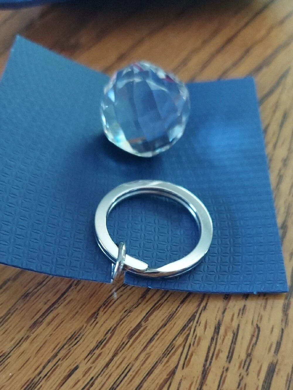 Rare! Swarovski Globe Czech Republic Crystal Keyring - New!
